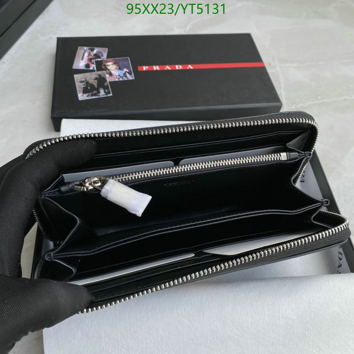 Prada Bag-(Mirror)-Wallet-,Code: YT5131,$: 95USD