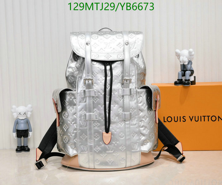 LV Bags-(4A)-Backpack-,Code: YB6673,$: 129USD