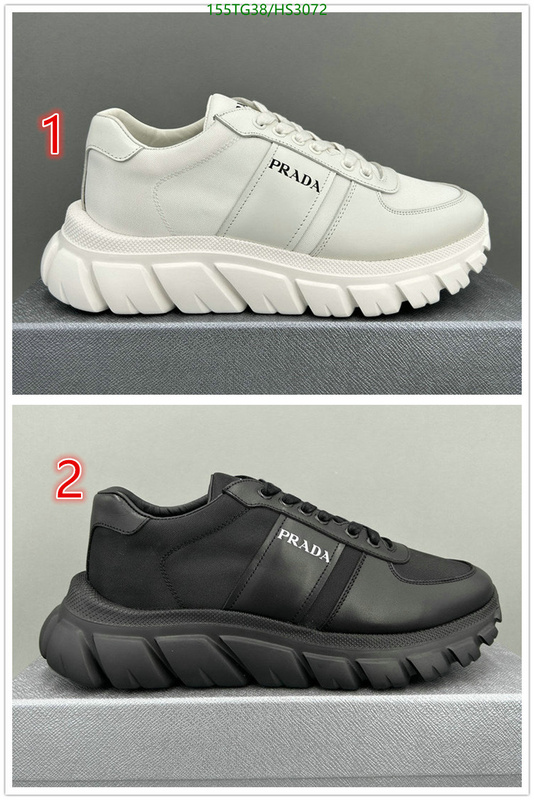 Men shoes-Prada, Code: HS3072,$: 155USD