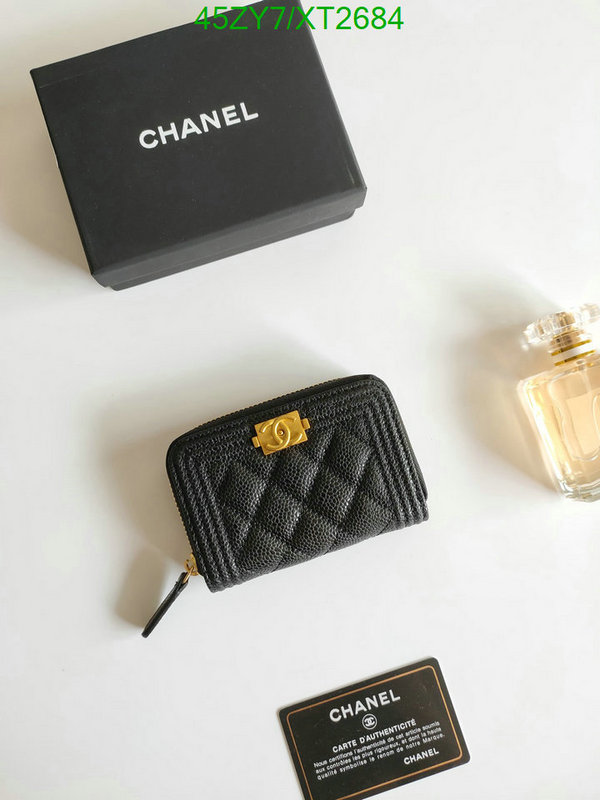 Chanel Bags ( 4A )-Wallet-,Code: XT2684,$: 45USD