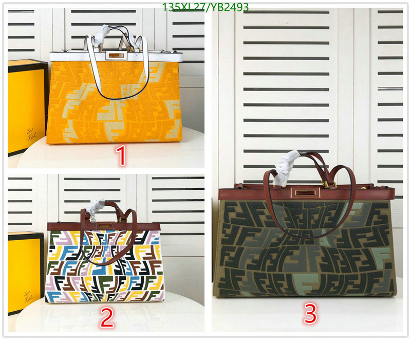 Fendi Bag-(4A)-Peekaboo,Code: YB2493,$: 135USD