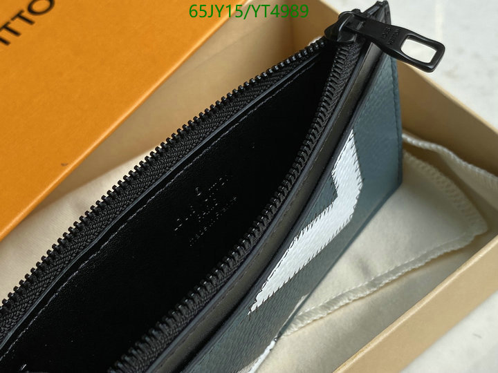 LV Bags-(Mirror)-Wallet-,Code: YT4989,$: 65USD