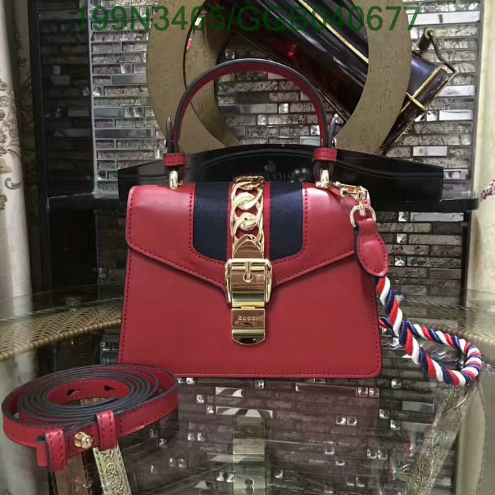 Gucci Bag-(Mirror)-Diagonal-,Code:GGB040677,$: 199USD