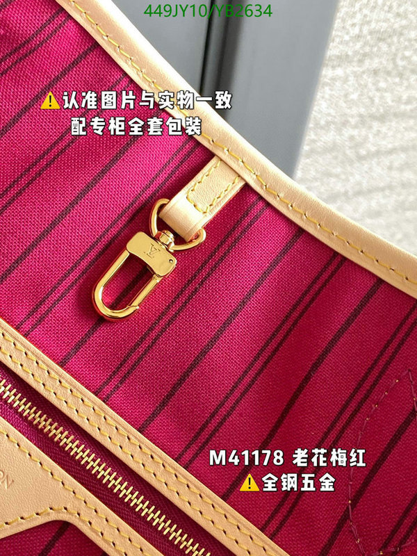 LV Bags-(Mirror)-Neverfull-,Code: YB2634,$: 449USD