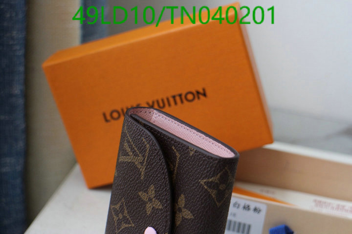 LV Bags-(Mirror)-Wallet-,Code: TN040201,$: 49USD