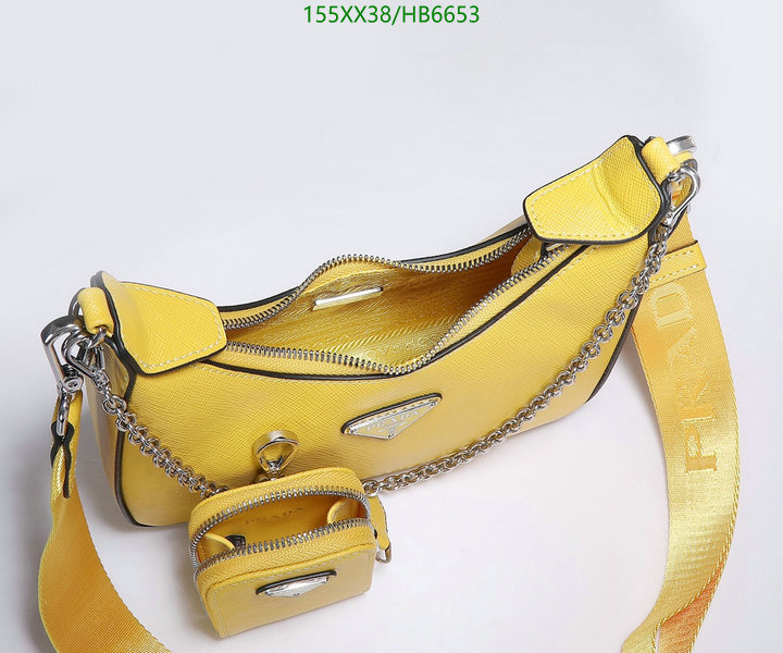 Prada Bag-(Mirror)-Re-Edition 2005,Code: HB6653,$: 155USD