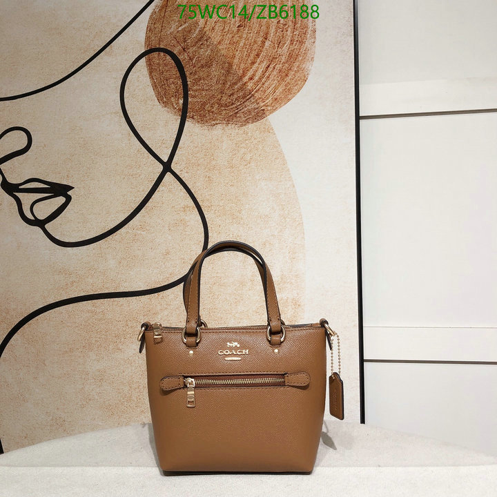 Coach Bag-(4A)-Handbag-,Code: ZB6188,$: 75USD