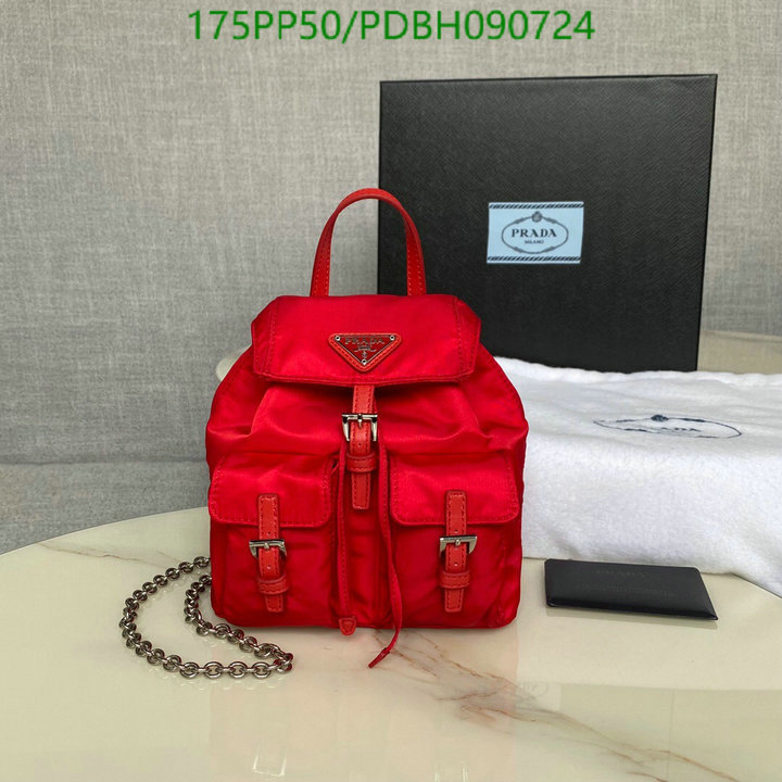 Prada Bag-(Mirror)-Backpack-,Code:PDBH090724,$:175USD