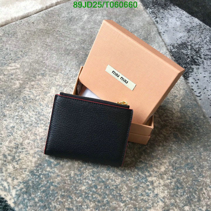 Miu Miu Bag-(Mirror)-Wallet-,Code: T060660,$: 89USD