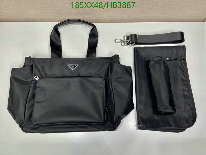 Prada Bag-(Mirror)-Handbag-,Code: HB3887,$: 185USD