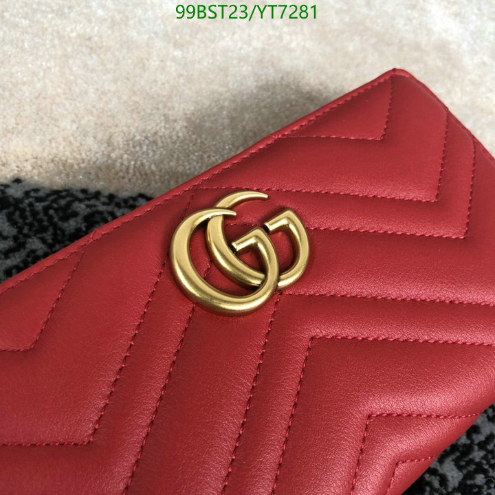 Gucci Bag-(Mirror)-Wallet-,Code: YT7281,$: 99USD