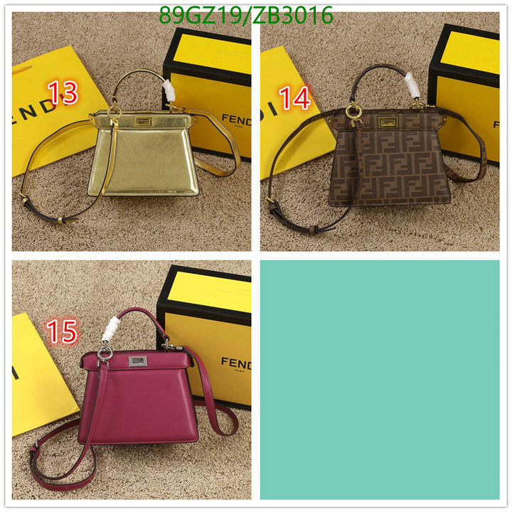 Fendi Bag-(4A)-Diagonal-,Code: ZB3016,$: 89USD