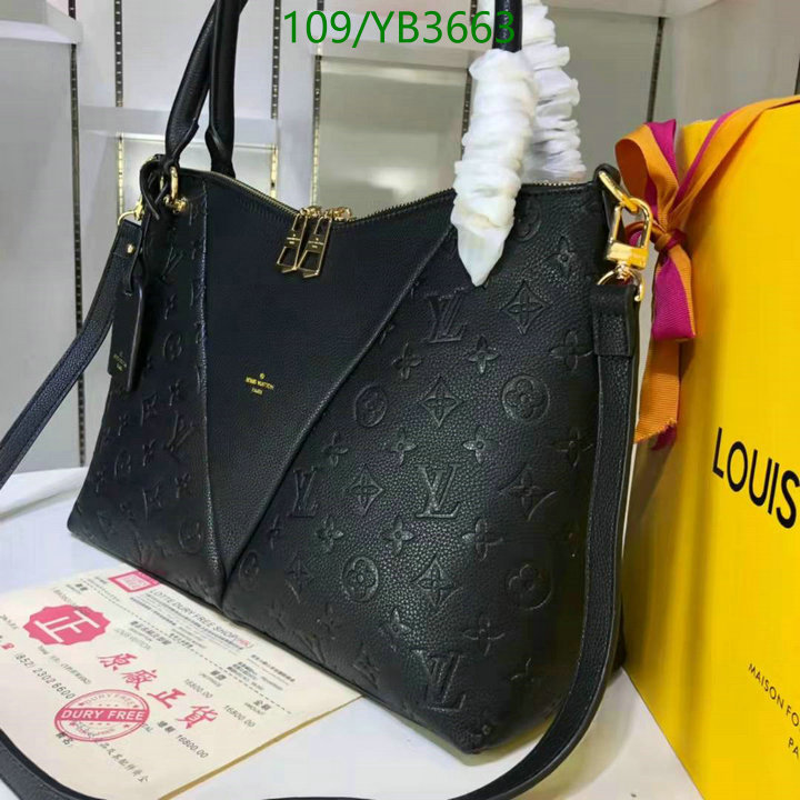 LV Bags-(4A)-Handbag Collection-,Code: YB3663,$: 109USD
