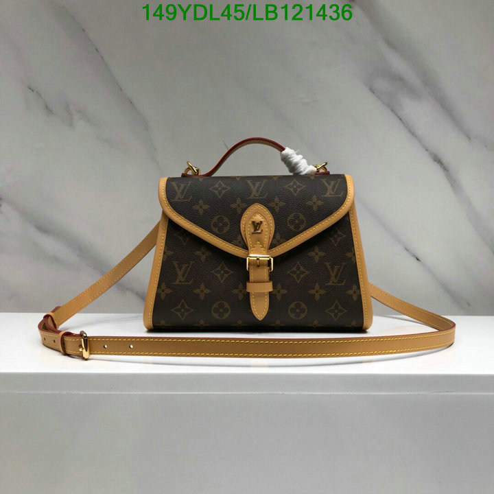 LV Bags-(Mirror)-Handbag-,Code: LB121436,$: 169USD