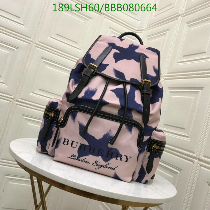 Burberry Bag-(Mirror)-Backpack-,Code: BBB080664,$:189USD