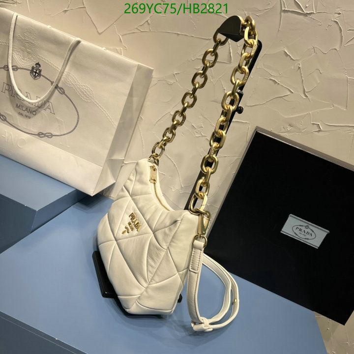 Prada Bag-(Mirror)-Handbag-,Code: HB2821,$: 269USD