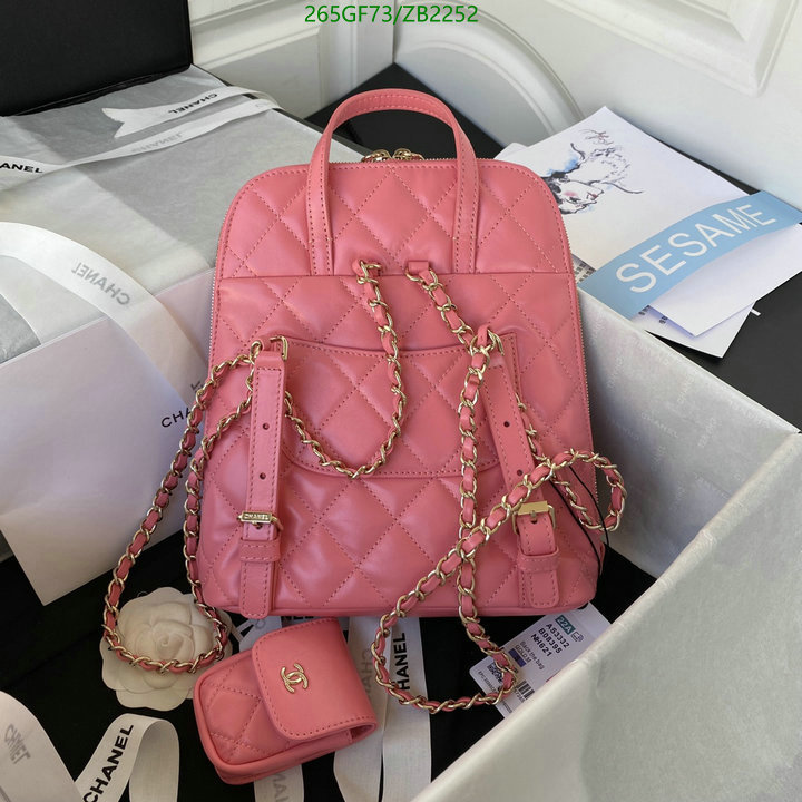 Chanel Bags -(Mirror)-Backpack-,Code: ZB2252,$: 265USD