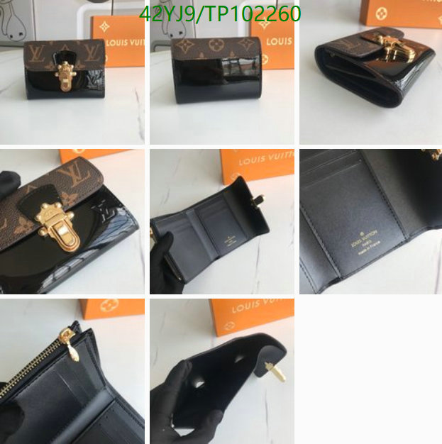 LV Bags-(4A)-Wallet-,Code: TP102260,$: 42USD