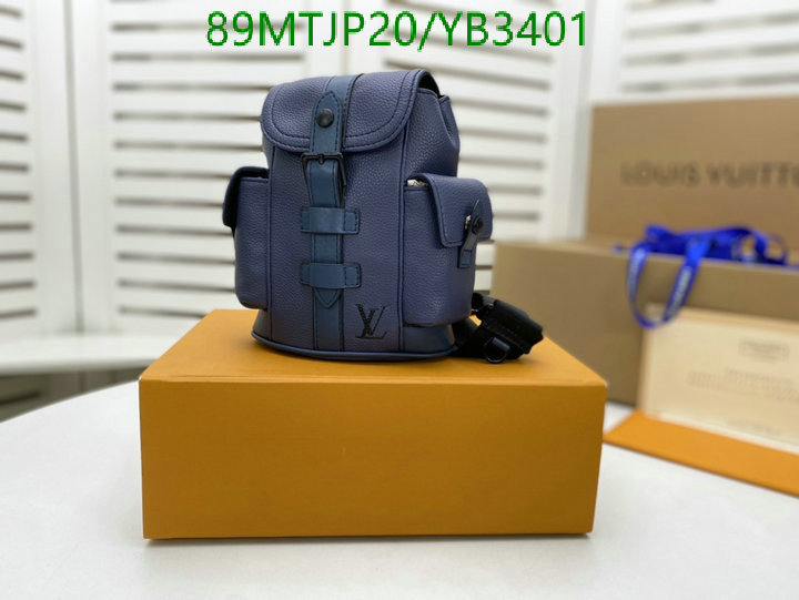 LV Bags-(4A)-Backpack-,Code: YB3401,$: 89USD