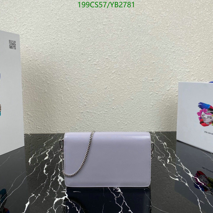 Prada Bag-(Mirror)-Diagonal-,Code: YB2781,$: 199USD