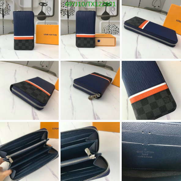 LV Bags-(4A)-Wallet-,Code: TX122601,$: 49USD