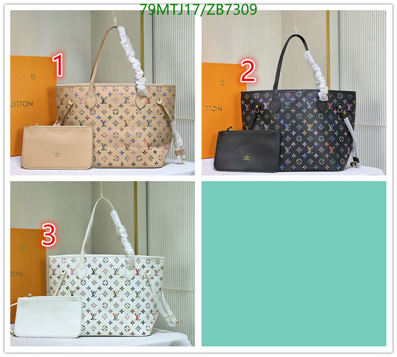 LV Bags-(4A)-Neverfull-,Code: ZB7309,$: 79USD