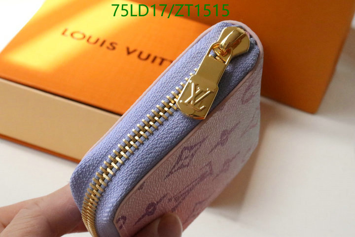 LV Bags-(Mirror)-Wallet-,Code: ZT1515,$: 75USD