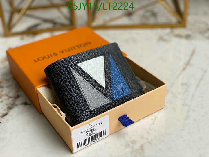 LV Bags-(Mirror)-Wallet-,Code: LT2224,$: 65USD