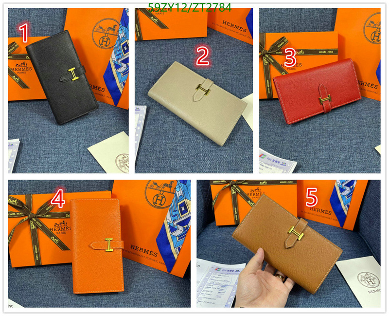 Hermes Bag-(4A)-Wallet-,Code: ZT2784,$: 59USD