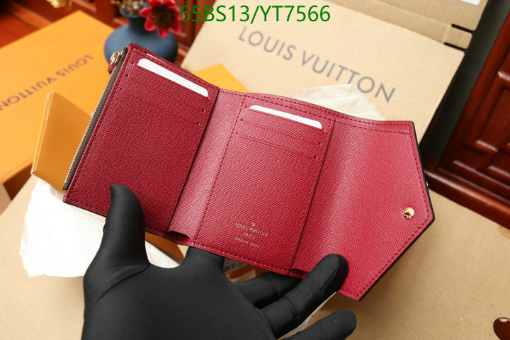 LV Bags-(Mirror)-Wallet-,Code: YT7566,$: 65USD