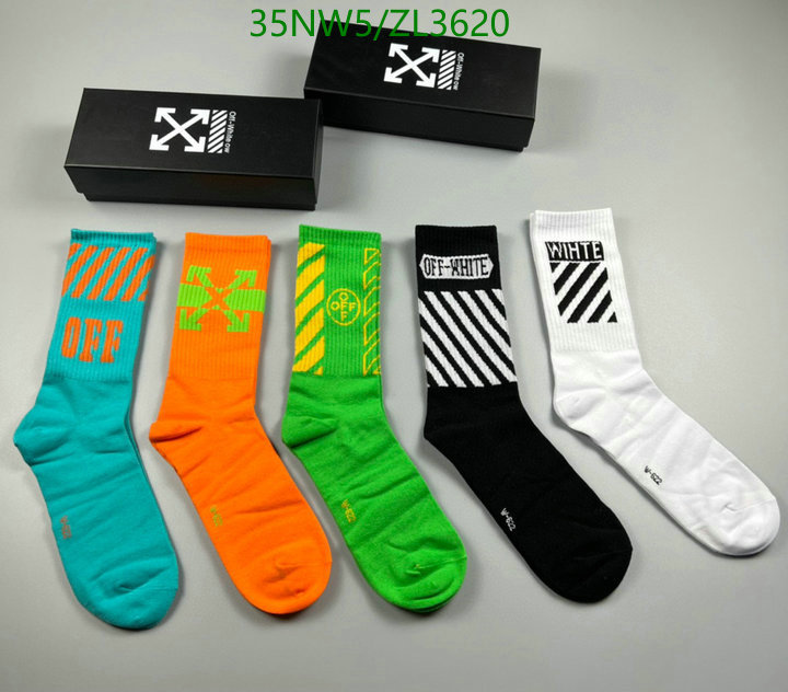 Sock-Off-White, Code: ZL3620,$: 35USD