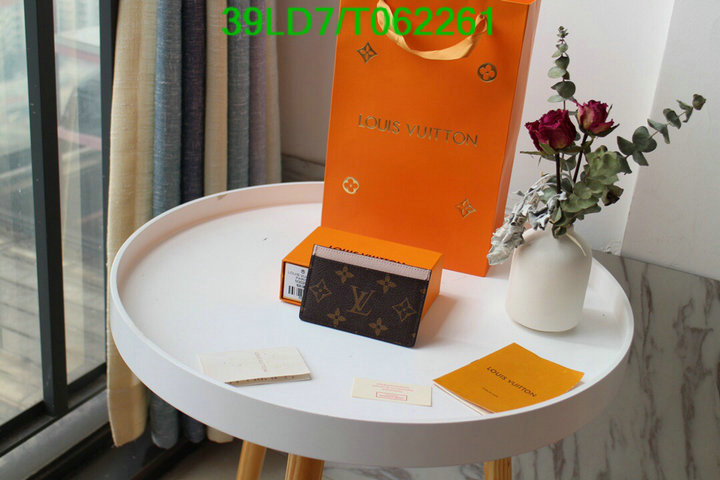 LV Bags-(Mirror)-Wallet-,Code: T062261,$: 39USD