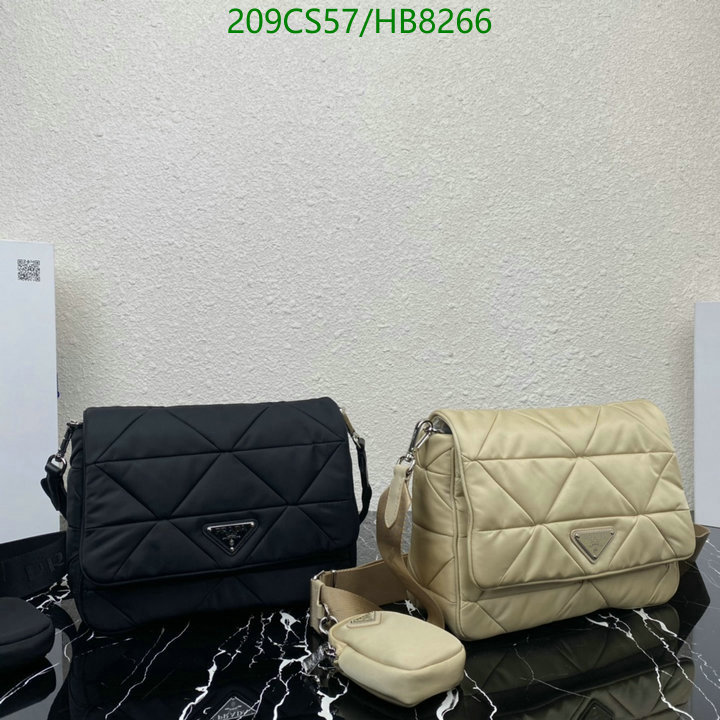 Prada Bag-(Mirror)-Diagonal-,Code: HB8266,$: 209USD