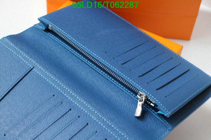 LV Bags-(Mirror)-Wallet-,Code: T062287,$: 65USD