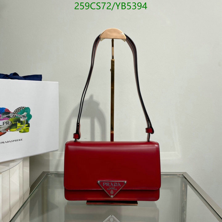 Prada Bag-(Mirror)-Diagonal-,Code: YB5394,$: 259USD