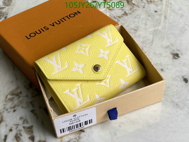 LV Bags-(Mirror)-Wallet-,Code: YT5089,$: 105USD