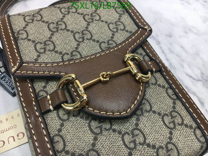 Gucci Bag-(4A)-Horsebit-,Code: LB7589,$: 75USD