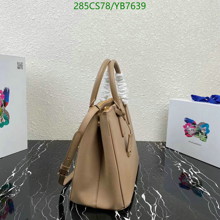 Prada Bag-(Mirror)-Handbag-,Code: YB7639,$: 285USD