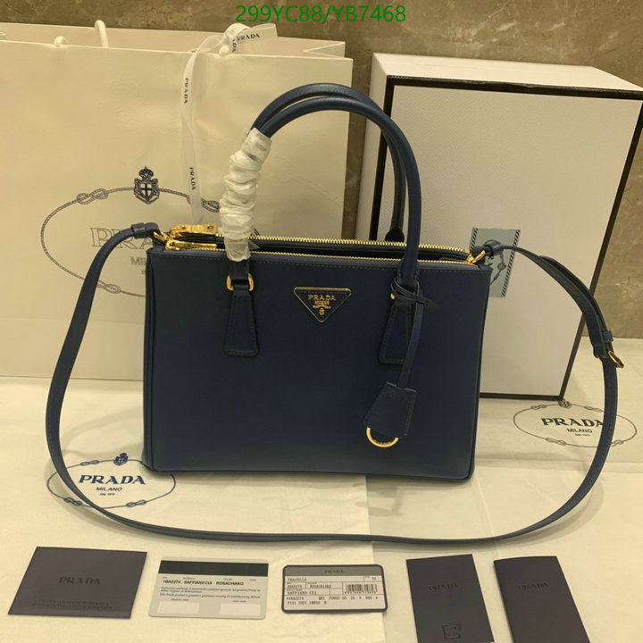 Prada Bag-(Mirror)-Handbag-,Code: YB7468,$: 299USD