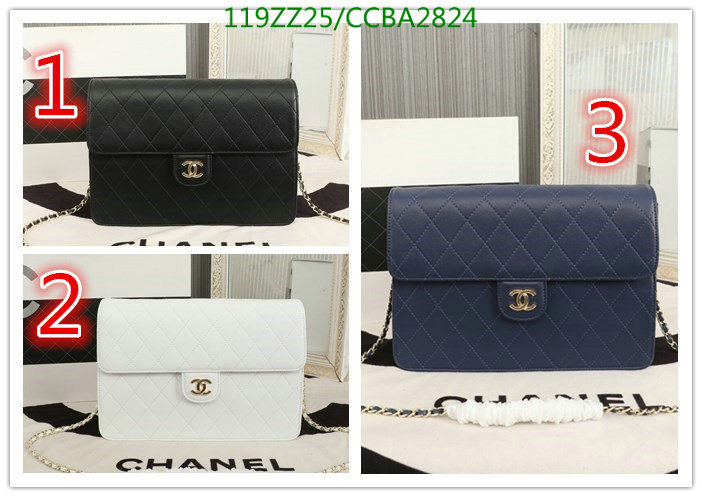 Chanel Bags ( 4A )-Diagonal-,Code: CCBA2824,$: 119USD