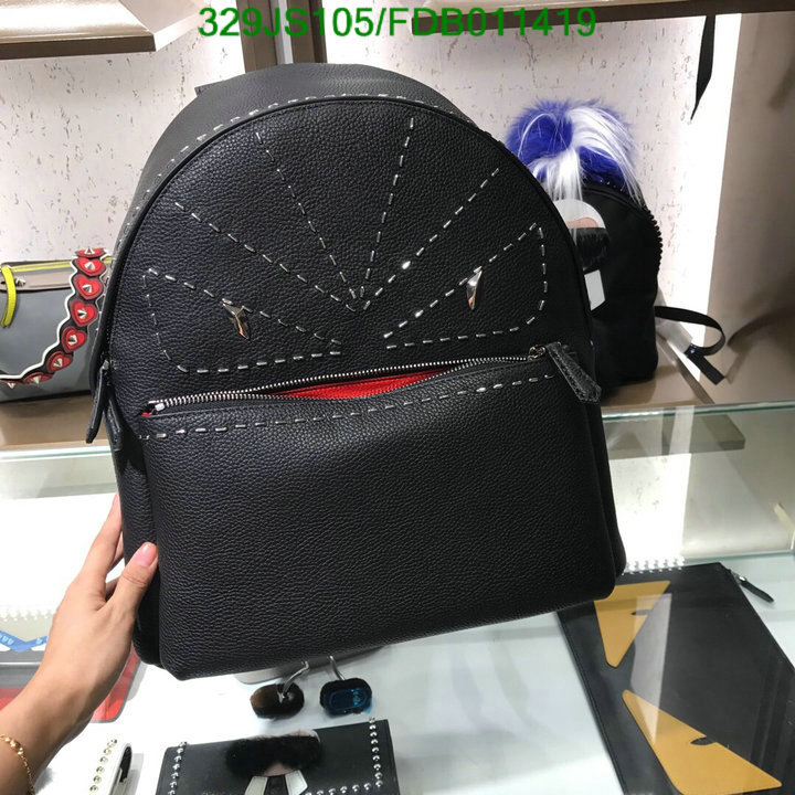 Fendi Bag-(Mirror)-Backpack-,Code: FDB011419,$: 329USD