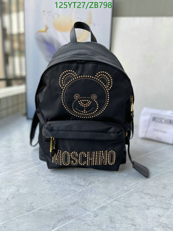 Moschino Bag-(Mirror)-Backpack-,Code: ZB798,