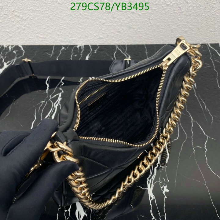 Prada Bag-(Mirror)-Diagonal-,Code: YB3495,$: 279USD