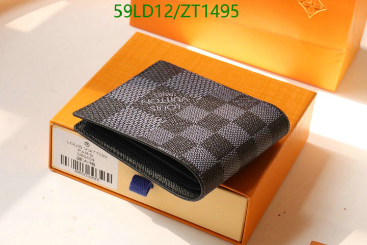 LV Bags-(Mirror)-Wallet-,Code: ZT1495,$: 59USD