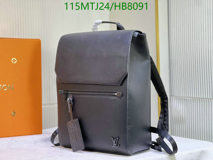 LV Bags-(4A)-Backpack-,Code: HB8091,$: 115USD