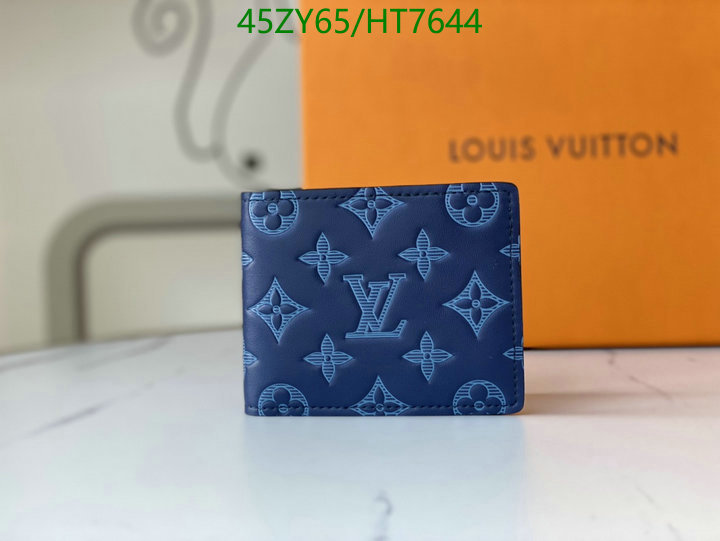 LV Bags-(4A)-Wallet-,Code: HT7644,$: 45USD