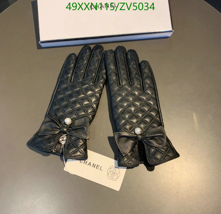 Gloves-Chanel, Code: ZV5034,$: 49USD
