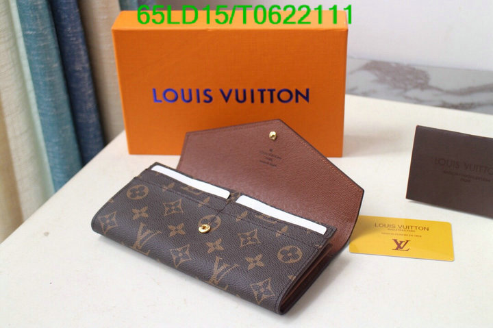 LV Bags-(Mirror)-Wallet-,Code: T0622111,$: 65USD