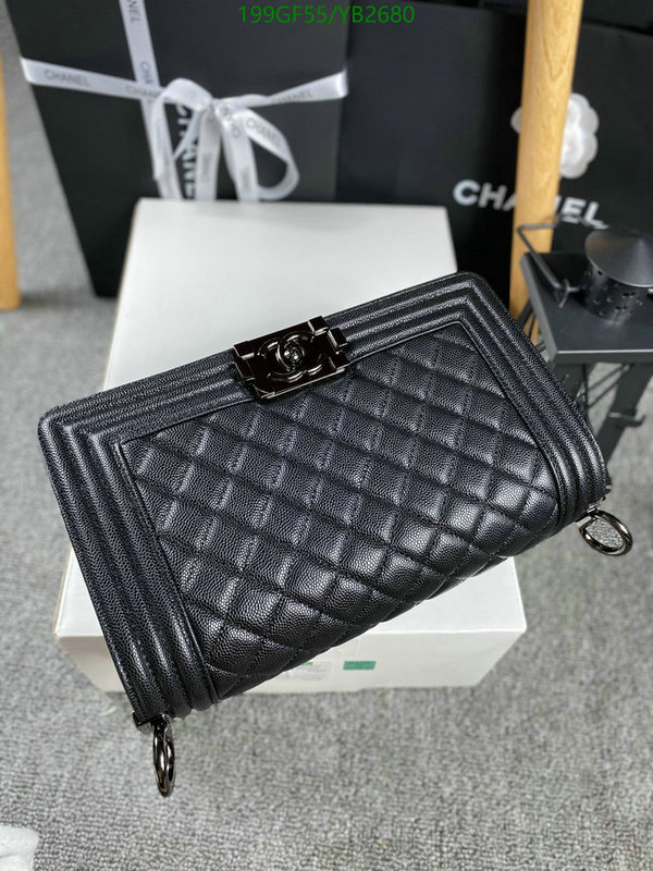 Chanel Bags -(Mirror)-Le Boy,Code: YB2680,$: 199USD