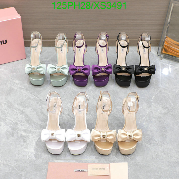 Women Shoes-Miu Miu, Code: XS3491,$: 125USD